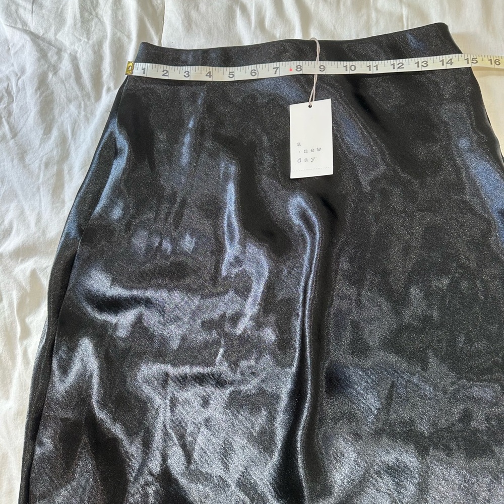 A New Day Black Shine Midi Skirt - Picture 6 of 8